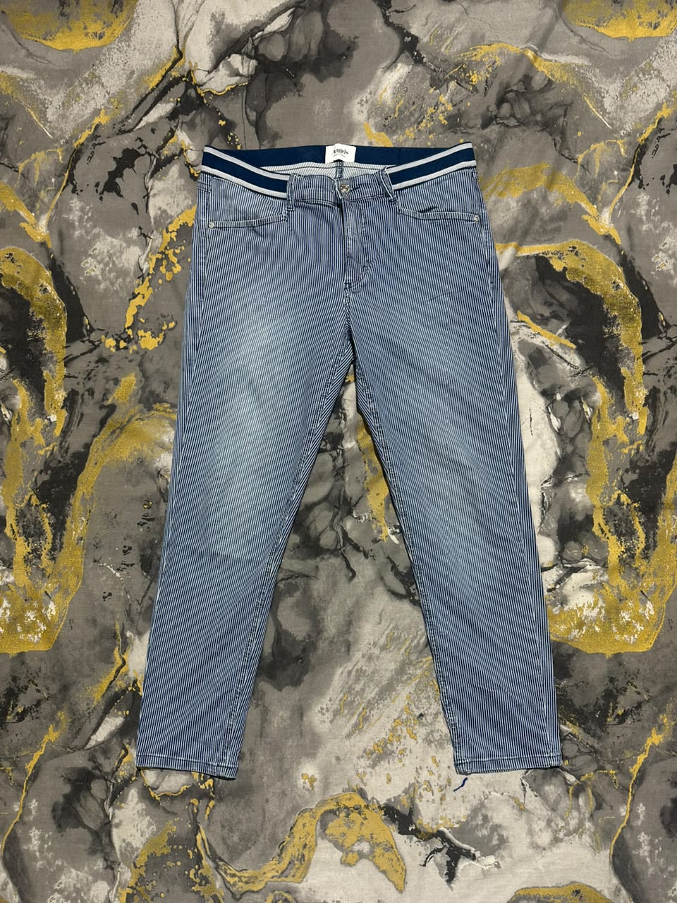 Slim Fit Terry Cotton Jeans