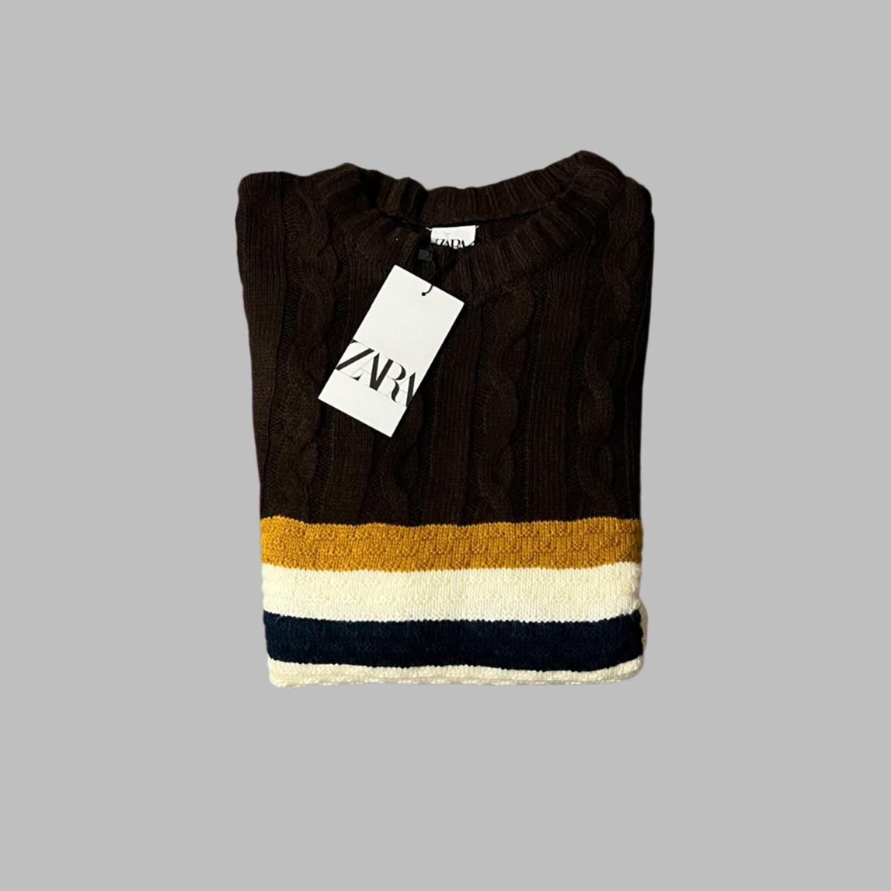 Small Multicolor Striped Knitted Sweater