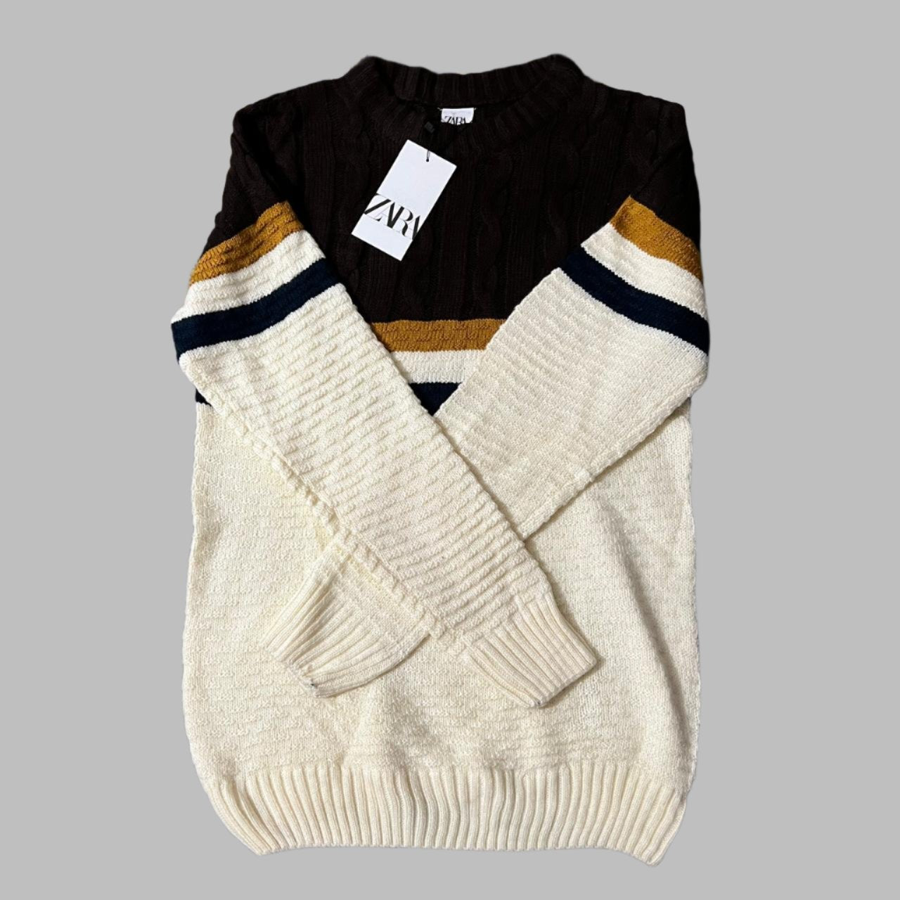 Small Multicolor Striped Knitted Sweater