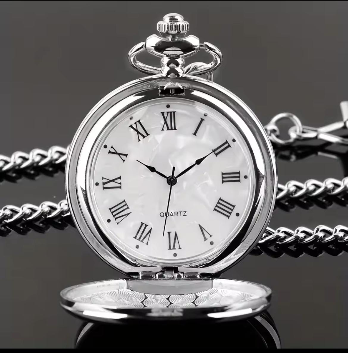 Silver Plain Pocket Watch