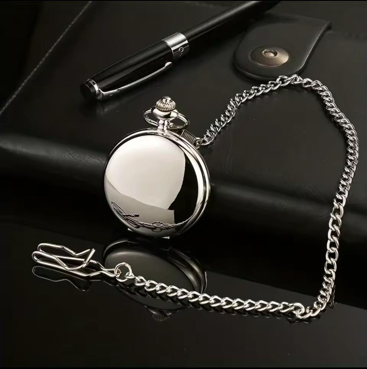 Silver Plain Pocket Watch