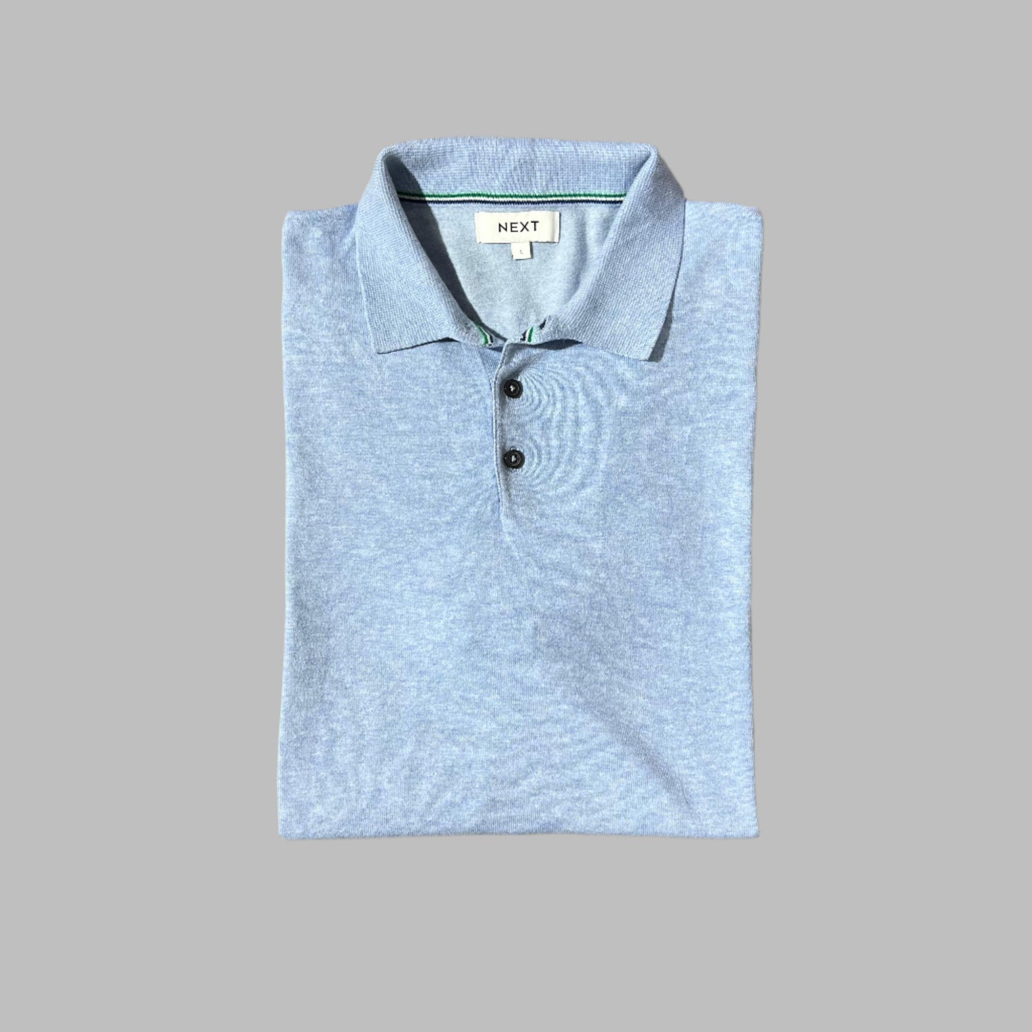 Sky Blue Soft Cotton Knitted Half Sleeves Polo