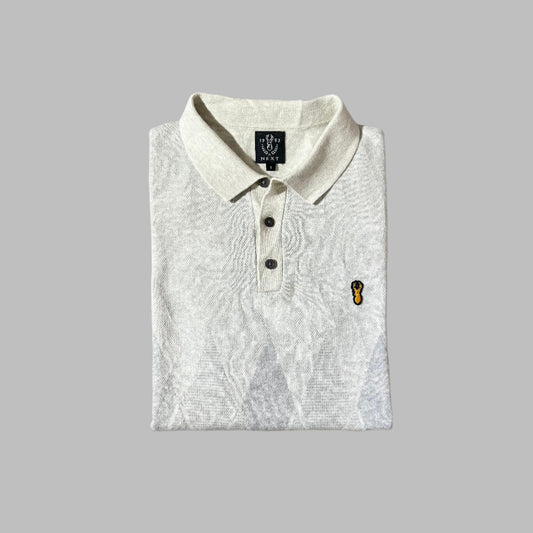 White Soft Cotton Knitted Polo