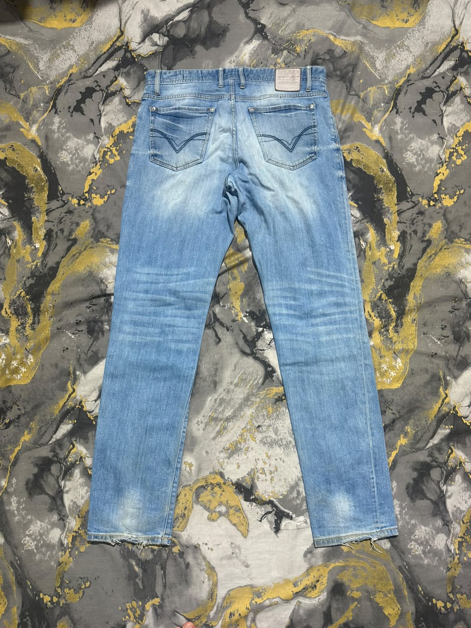 Jean Paul Blue Washed Straight Slim Fit Jeans