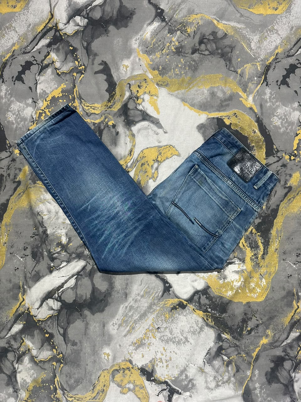 Jack & Kones Dark Blue Straight Classic Fit Jeans
