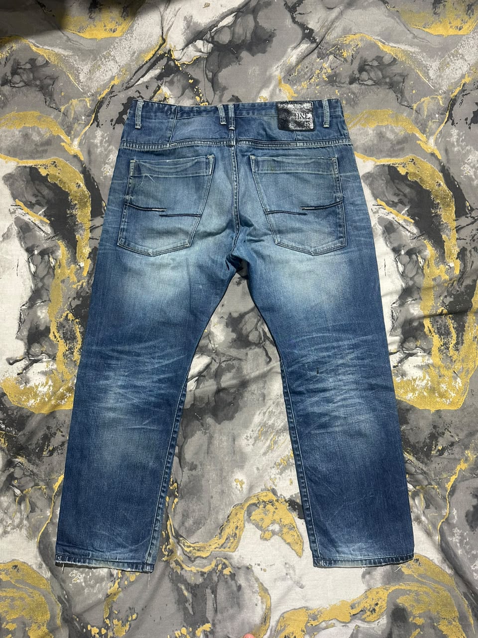 Jack & Kones Dark Blue Straight Classic Fit Jeans