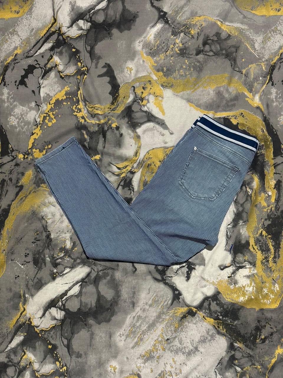 Slim Fit Terry Cotton Jeans