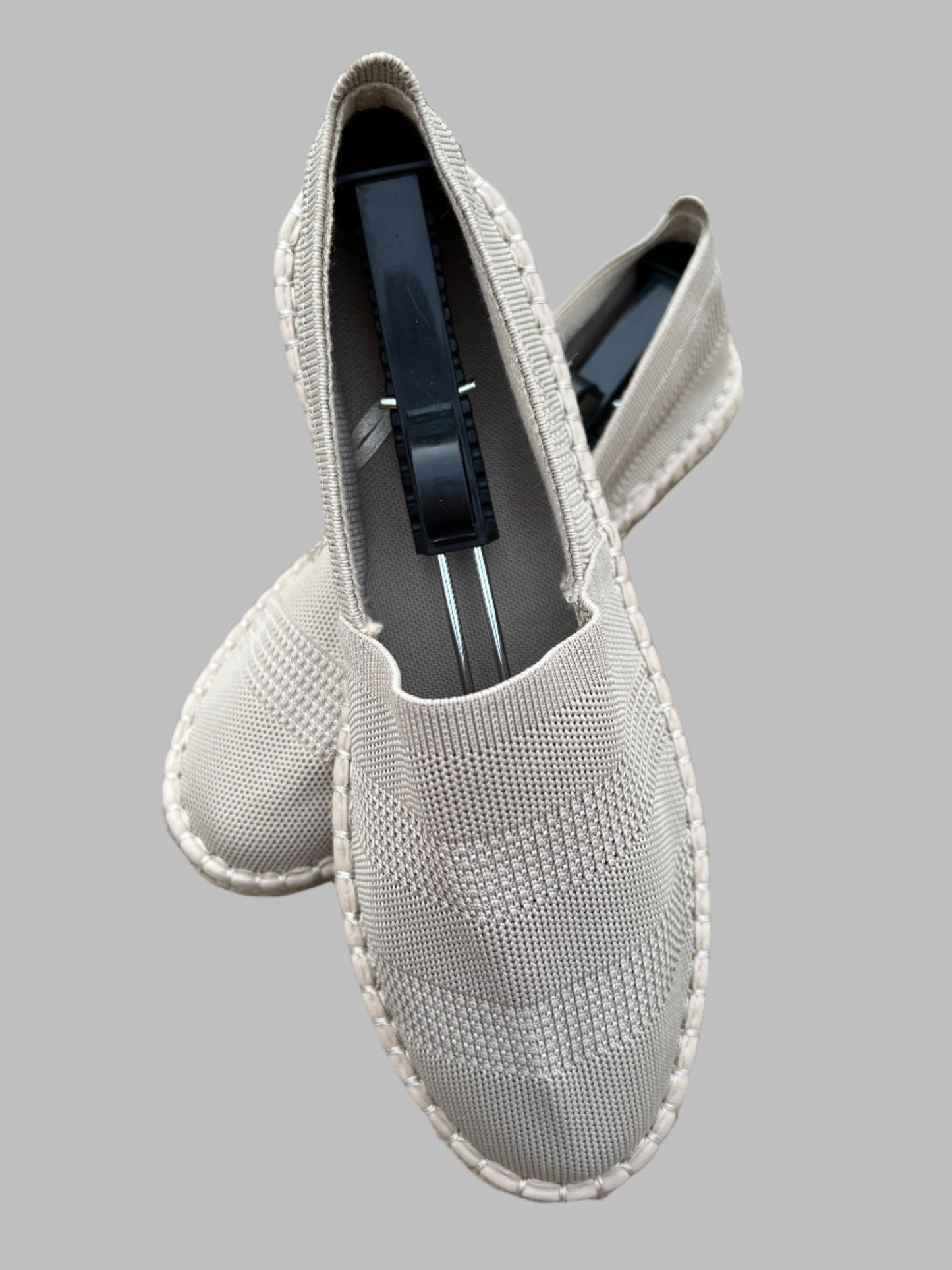 Light Gray Espadrilles Slip On Shoes